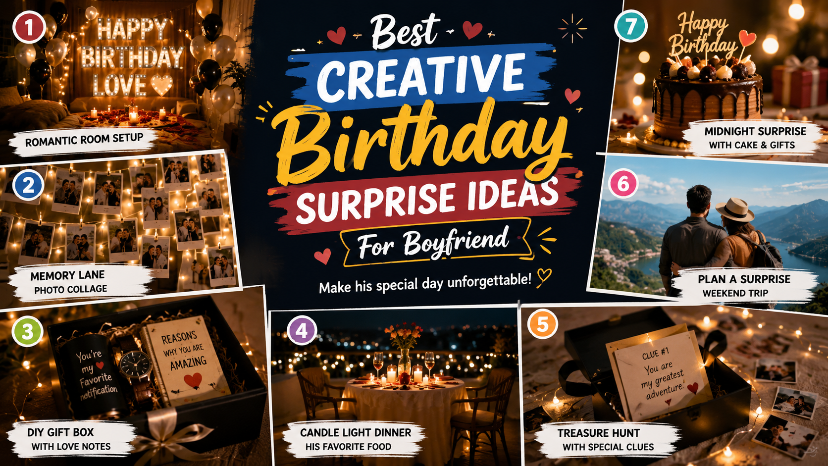 Birthday Gifts for Boyfriend|A surprise basket of love|Men’s shaving and grooming kit|Leather hamper|Calculator and Diary|A “I belong to you” Mug Gifts|A big bouquet of chocolates|Mixed dry fruits gift hamper|Cubelight for office desk