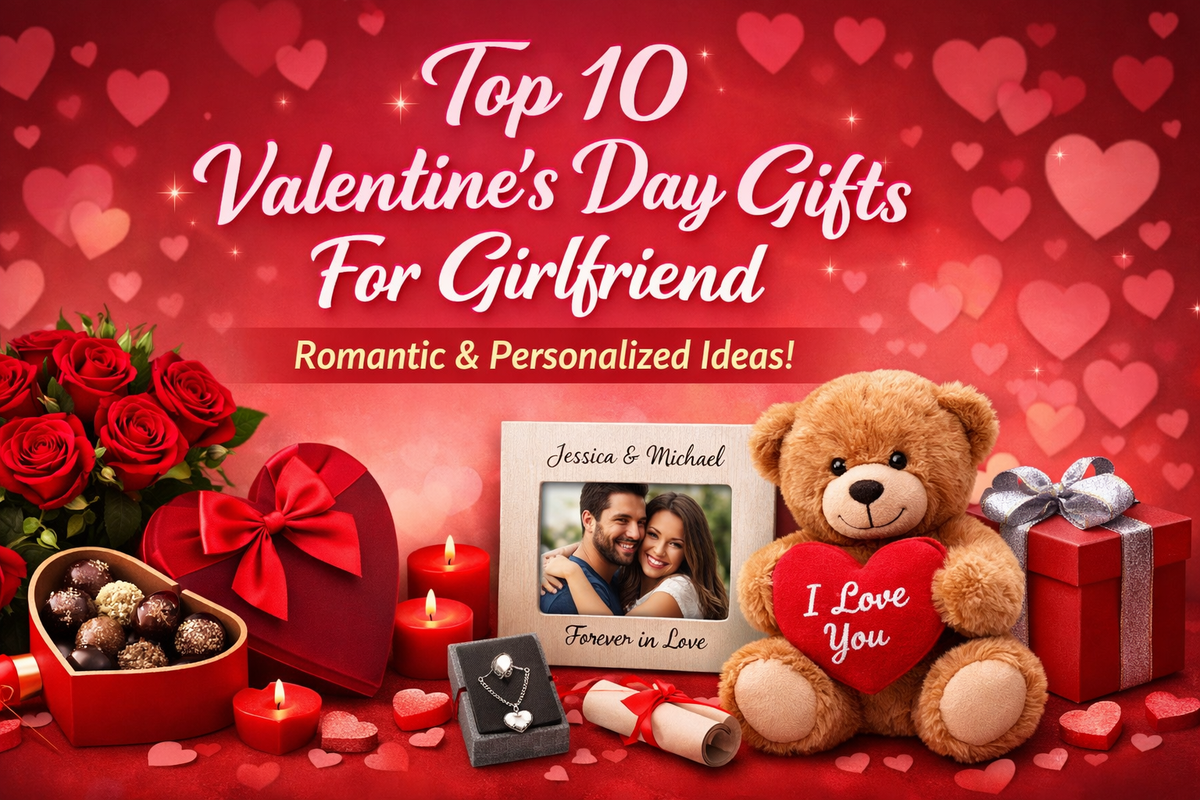 Valentine’s Day Gifts for Girlfriend|Personalized Heart Balloon Infinity LED Lamp|Valentine’s Day Chocolates|Personalized Heart Soft Pillow|Valentine’s Day Soft Toys|Valentine’s Day Jewellery|Personalized Black Mug|Valentine’s Day Perfumes