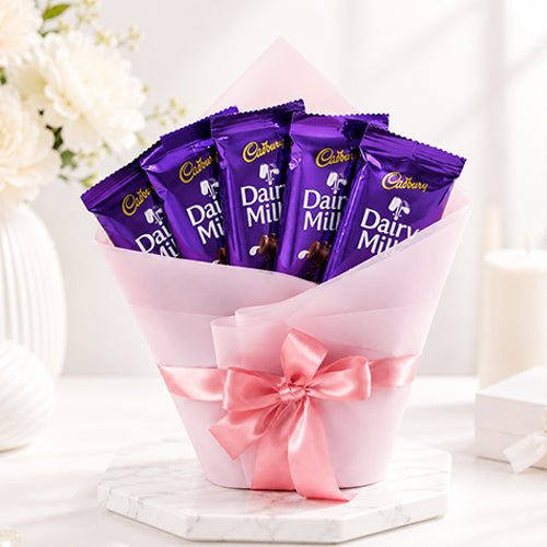 Cadbury Dairy Milk Chocolate Bouquet with 5 Bars