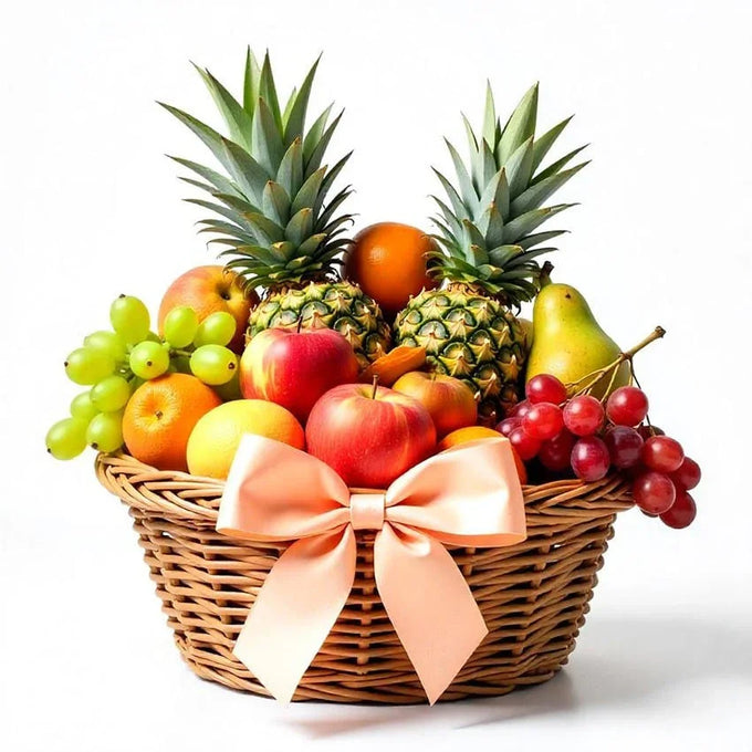 Fresh Fruits Basket 5 Kg with Seasonal Fruit Assortment - Flower Delivery in GiftsGhaziabad
