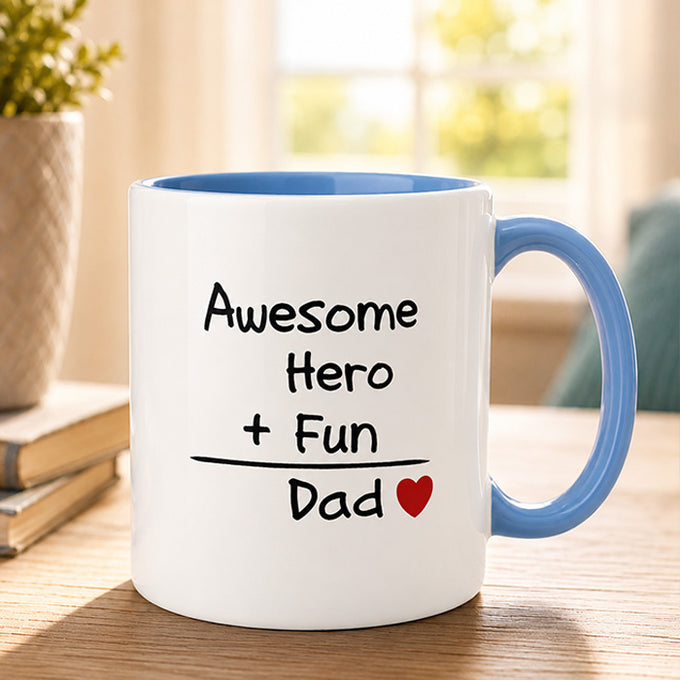 Dad Quote Printed Coffee Mug with Digital Design