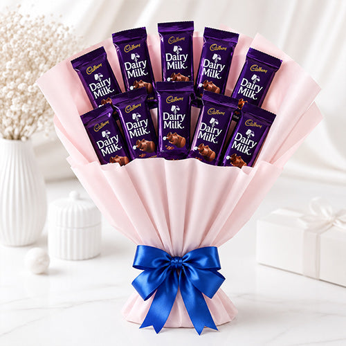 Dairy Milk Chocolate Bouquet 10 Pieces