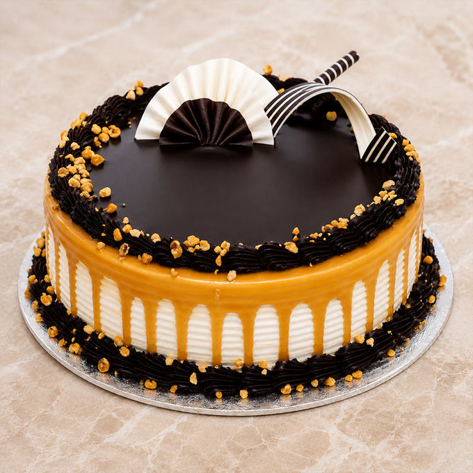 Caramel Chocolate Cake Half Kg - Cake Delivery in GiftsGhaziabad