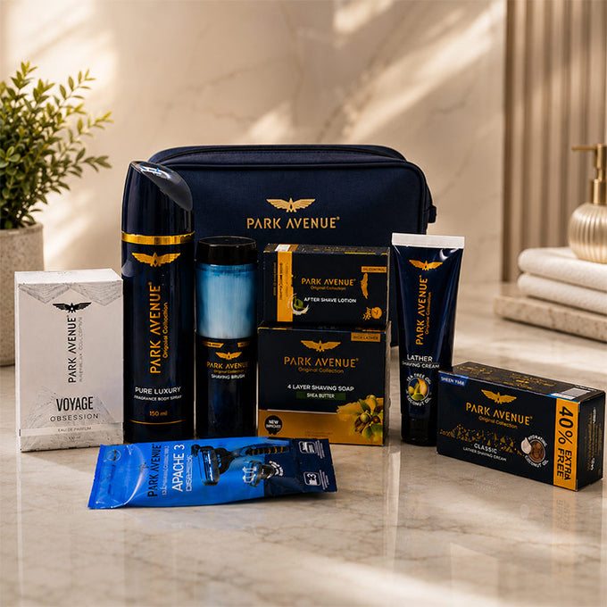 Park Avenue Men's Grooming Kit with Travel Pouch