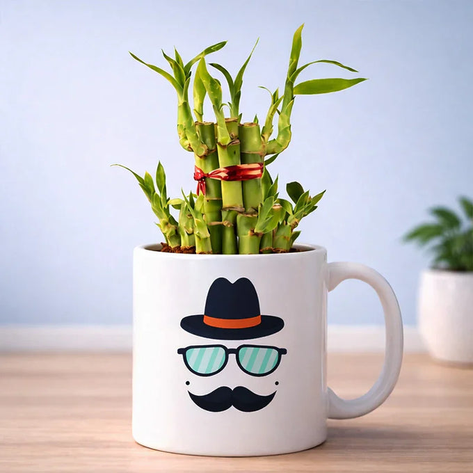 Personalised 2 Layer Bamboo Mug for Dad