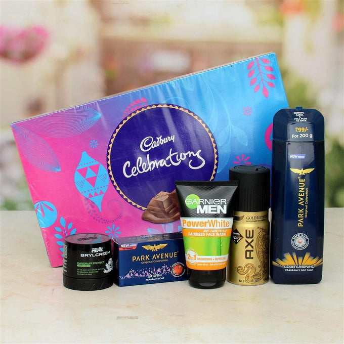 Men's Grooming Gift Hamper with Chocolates