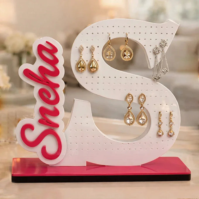Just Her Name Stand Earring Stand (A to Z)