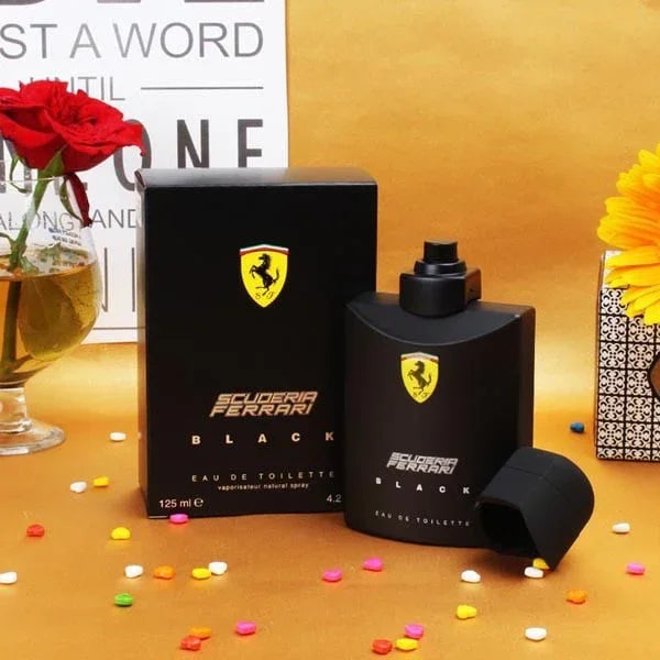 Scuderia Ferrari Black Eau De Toilette 125 ml with Greeting Card