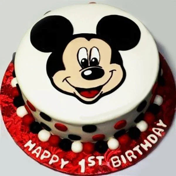 1 Kg Mickey Mouse Fondant Designer Cake - Cake Delivery in GiftsGhaziabad