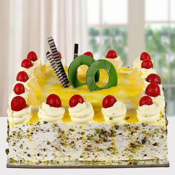 Cherry Topping Pineapple Cake - Cake Delivery in GiftsGhaziabad