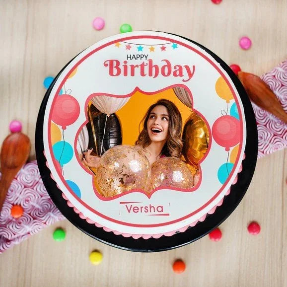 1 Kg Personalized Photo Birthday Cake with Custom Image - Cake Delivery in Kalyani