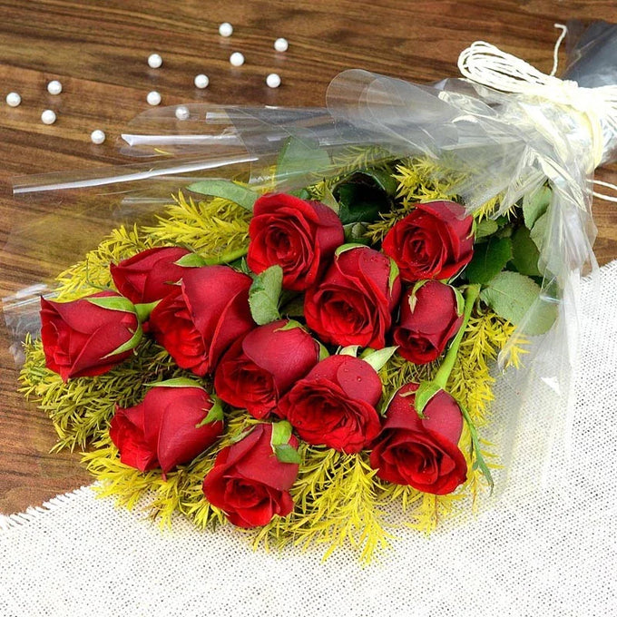 Prosperous Red Roses - Flower Delivery in GiftsGhaziabad