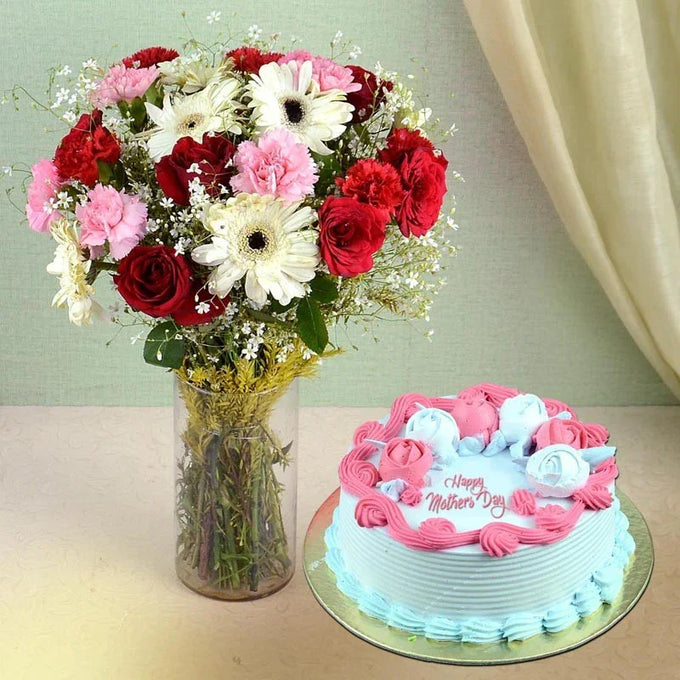 Radiant Combo for Mother - Flower Delivery in GiftsGhaziabad