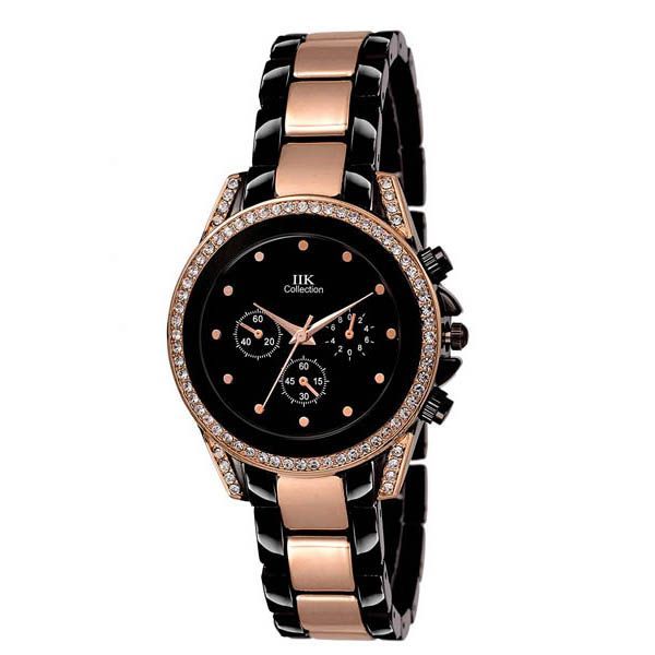 Black Dial Analog Watch for Womens
