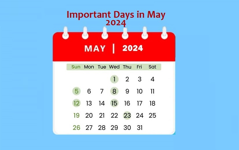 Important Days in May 2024