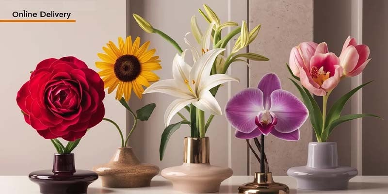 5 Beautiful Flowers Available for Online Delivery|Bouquet of Roses|Carnations|Orchids|Gerberas|Bouquet of Lilies|