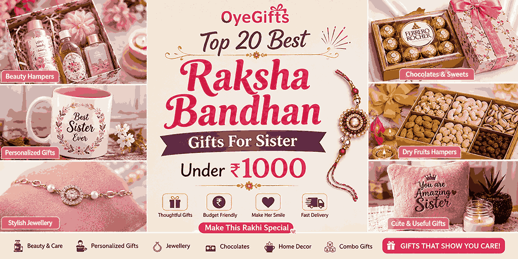 Top 20 Best Raksha Bandhan Gifts For Sister Under 1000