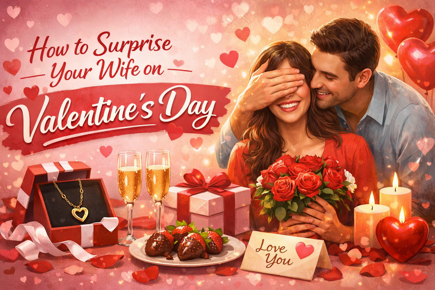 Surprise Valentine’s Day Gifts for Wife|Sensuous Red Bath Robe|Huge Teddy Bear|A Photo LED Frame|Spa vouchers|Valentine’s Day Gifts for Wife|Antique Blue Bracelet