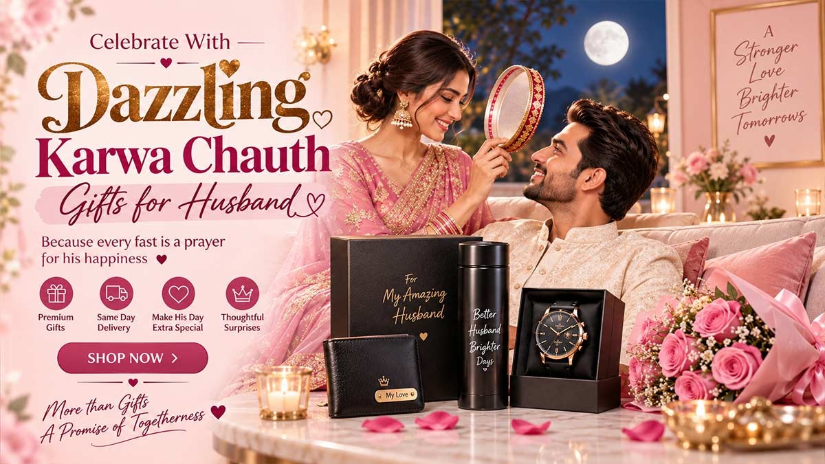Celebrate With Dazzling Karwa Chauth Gifts for Husband