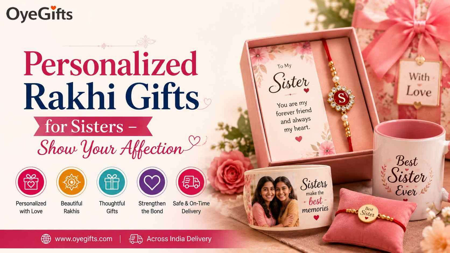 Personalized Rakhi Gifts for Sisters