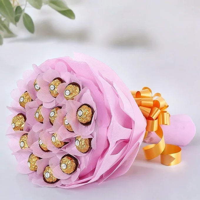 Ferrero Rocher Chocolate Bouquet with 16 Pieces