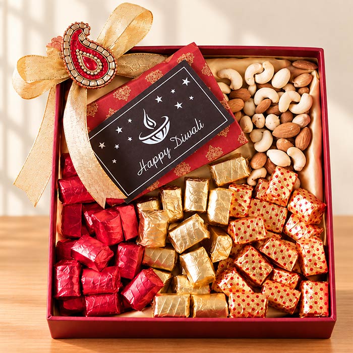 1kg Chocolate and Dry Fruit Gift Hamper | OyeGifts