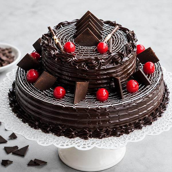 2 Tier Chocolate Truffle Cake