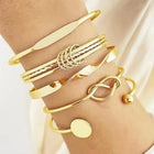 5 Latest Stylish Multilayer Gold Plated Bangle Bracelet for Women and Girls customer review image