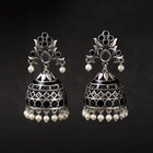 Voylla Rangabati Black Enamel Embellished Earrings customer review image