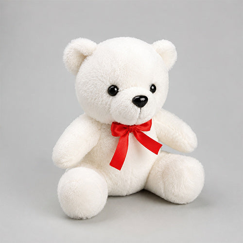 6 inch white teddy (Addons) (*Design may vary)