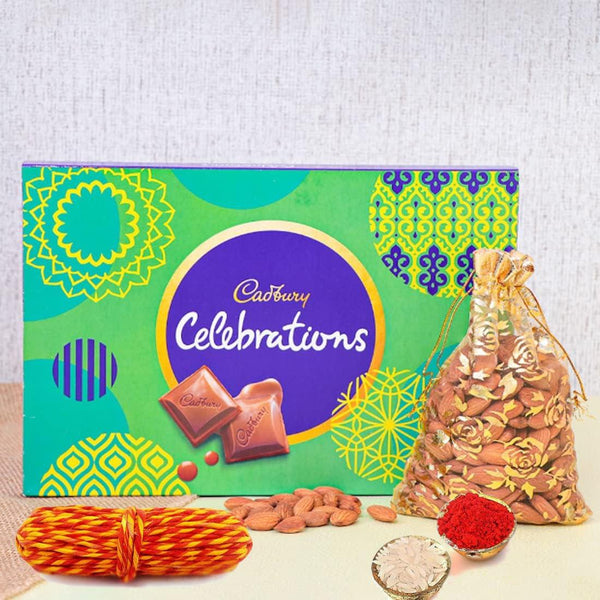  Bhai Dooj - Cadbury Celebrations Chocolates N Dry Fruit Almonds 