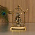 Gold-Plated Radha Krishna Idol Showpiece – 7 × 5 Inches customer review image