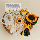 Piece Women’s Gift Hamper with Crochet Sunflower, Dreamcatcher, Scented Candle & Mug customer review image