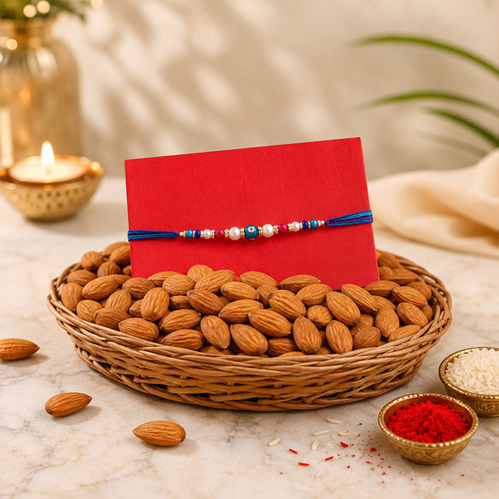Almond Basket With Rakhi