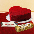 Rakhi with Red velvet cake and Rakhi customer review image