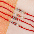 4 Designer Colourful Rakhi customer review image