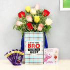 Mixed Roses With Dairy Milk  Rakhi Combo customer review image