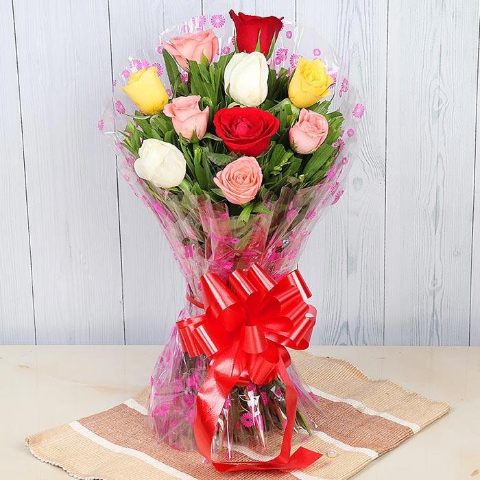 Mixed Roses with Rakhi