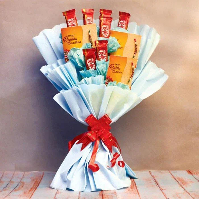 KitKat Chocolate Bouquet with Rakhis