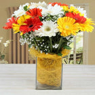 Vase Of Mixed Gerberas Arrangement customer review image
