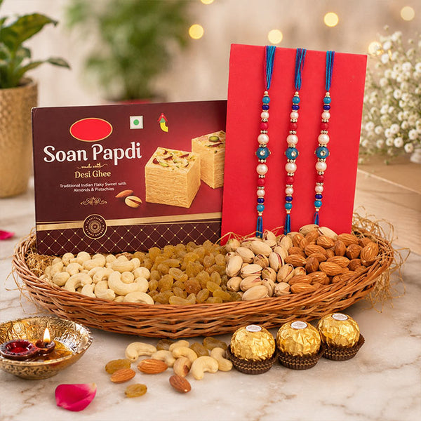 Basket Of Rakhi Celebrations