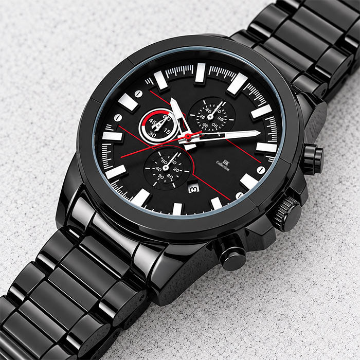 Black Chronograph Stainless Steel Men’s Watch