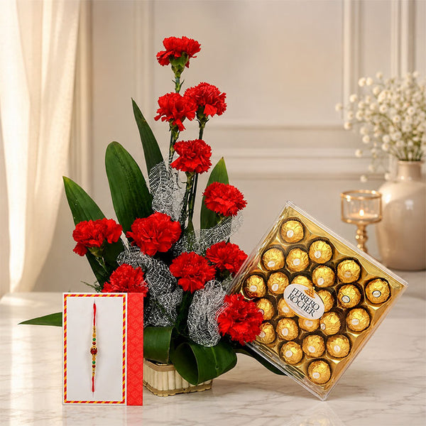 Bouquet Ferrero Rocher Rakhi Gift