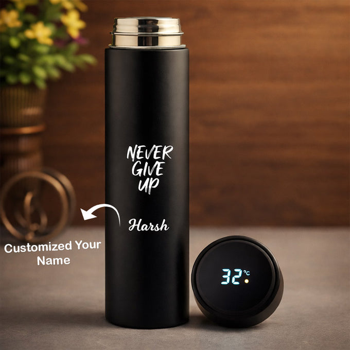 Motivational Led Temperature Smart Bottle - Personalized Gift in GiftsGhaziabad