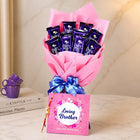 Cadbury Dairy Milk Chocolate Bouquet with 10 Mini Chocolates & Rakhi customer review image