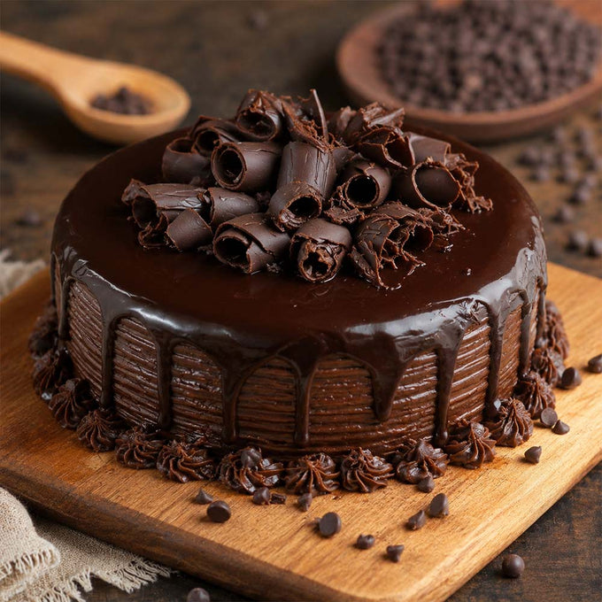 Chocolate Truffle Cake with Ganache Topping – Half Kg - Cake Delivery in Kalyani