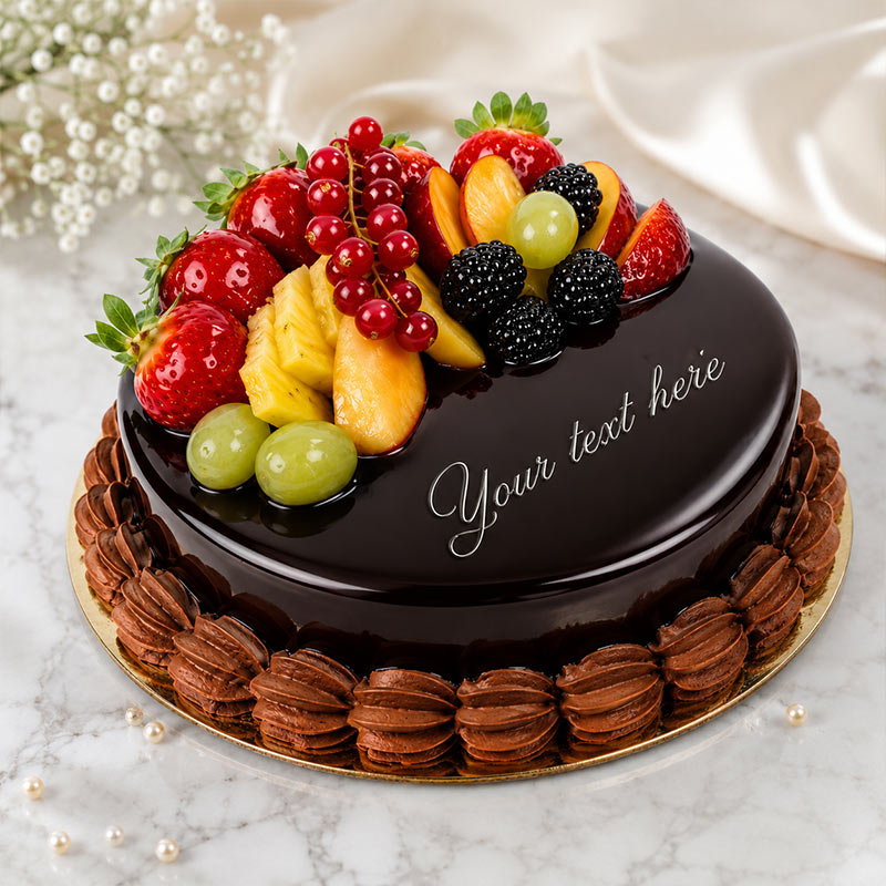 Chocolate Fruit Cake One Kg