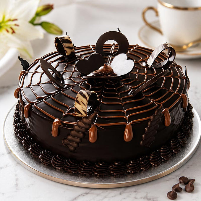 Chocolate Truffle Cake 1 Kg with Chocolate Garnish - Cake Delivery in Kalyani