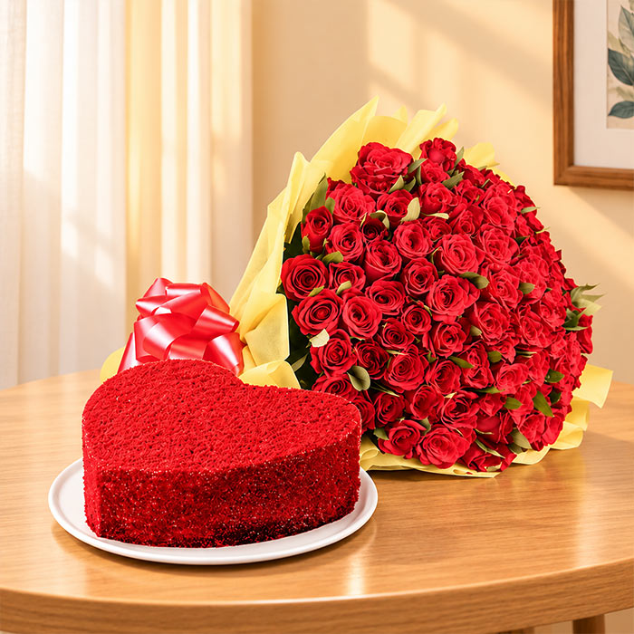 Creamy Love Cake with Elegant Design