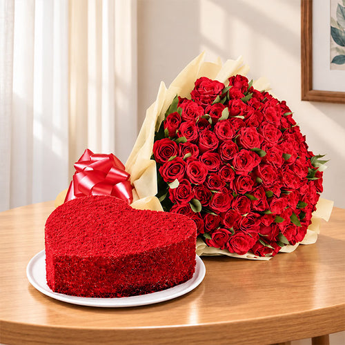 Creamy Love Cake with Elegant Design